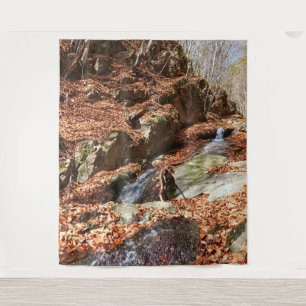 Mountain Waterfall - Wild Nature Romania Tapestry