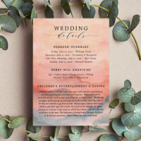 Mountain Wedding Details