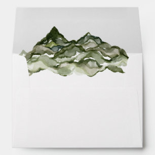Mountain Wedding Envelope