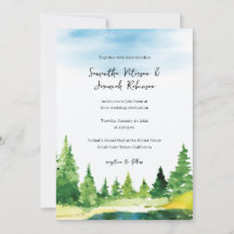 Mountain Wedding Invitation