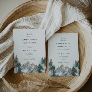 Mountain Wedding Invitation
