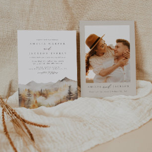 Mountain Wedding Invitation