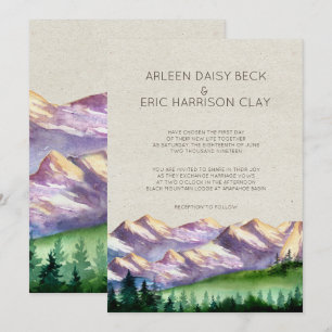 Mountain Wedding/Party Invitation