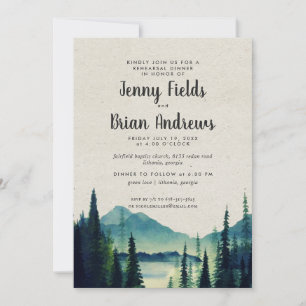 Mountain Wedding Rehearsal Dinner