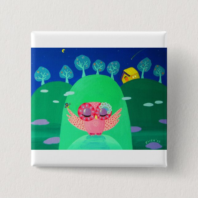 Mountain Whispers 15 Cm Square Badge (Front)