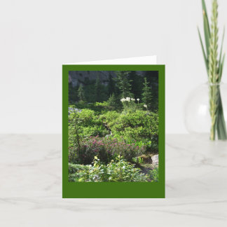 Mountain Wildflower Blank Card