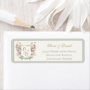 Mountain Wildflower Garden Envelope Return