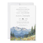 Mountain Wildflower Photo Wedding Rehearsal Dinner