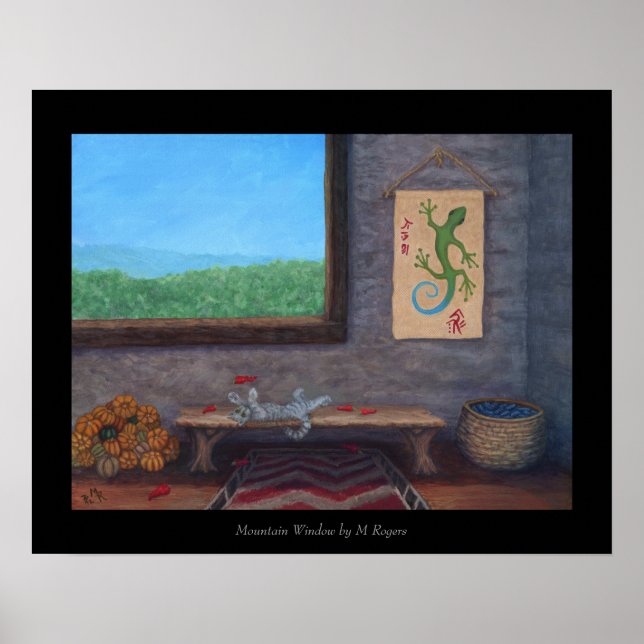 Mountain Window  Appalachian Art Print (Front)
