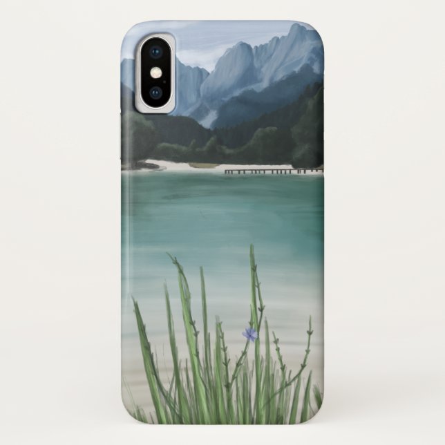 Mountain with lake design Case-Mate iPhone case (Back)