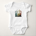 Mountainbike adventure baby bodysuit<br><div class="desc">Enjoy bike riding with this downhill mountain biking graphic design, featuring amazing typography and lettering. It is perfect for any cycling enthusiast and can serve as a thoughtful birthday or Christmas gift for your best friend, a relative, a boyfriend, or a girlfriend who loves freeride mountain biking! This design suits...</div>