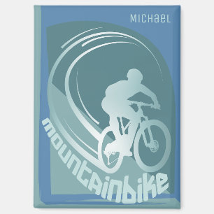 Mountainbike mtb Mountainbiker biking Magnet
