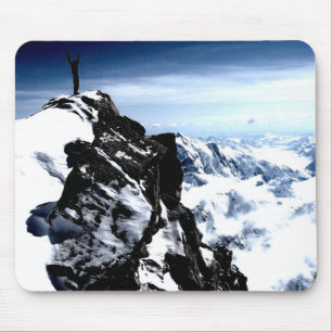 Mountaineer Achievement Snow Winter Mouse Pad