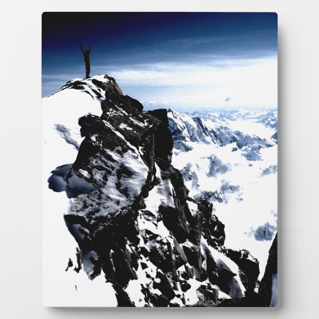 Mountaineer Achievement Snow Winter Plaque (Front)