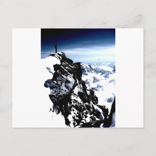 Mountaineer Achievement Snow Winter Postcard (Front)