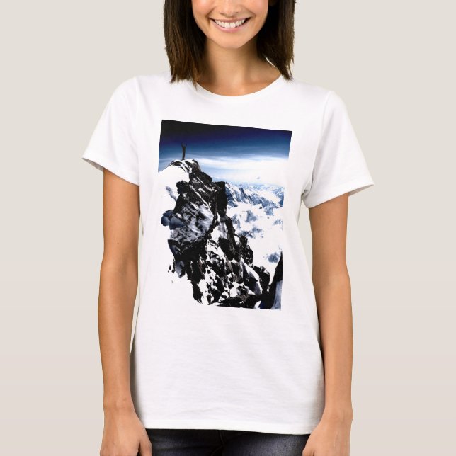 Mountaineer Achievement Snow Winter T-Shirt (Front)