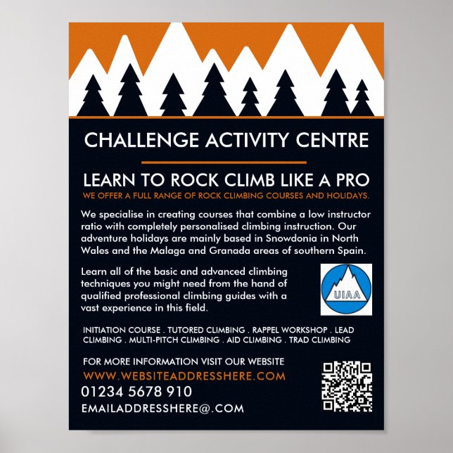 Mountaineer, Hiking and Climbing, Adventure Poster (Front)