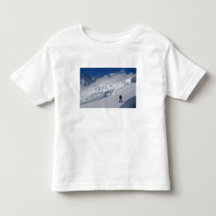 Mountaineer on the Tasman Glacier in Mount Toddler T-Shirt