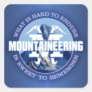 Mountaineering (Endure) Square Sticker
