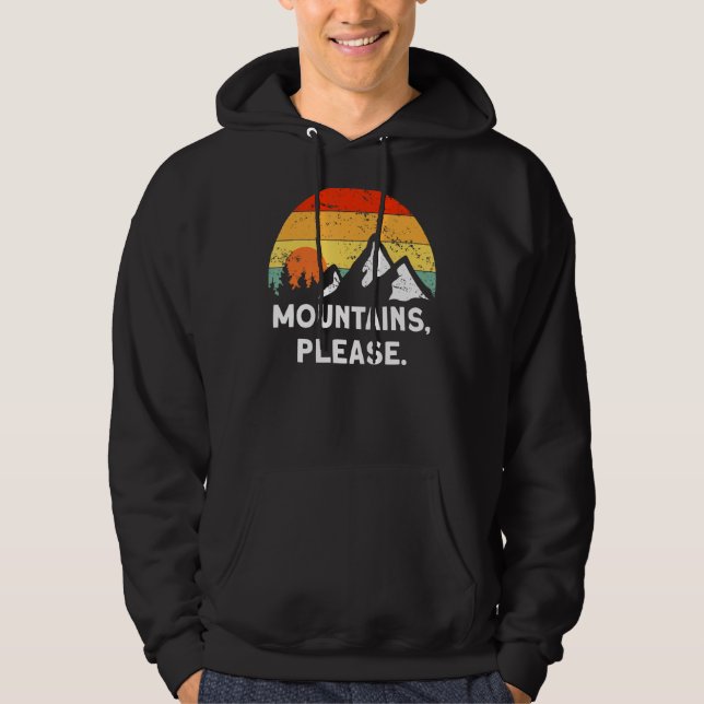 Mountaineering Nature Mountains Please Explorer Hi Hoodie (Front)