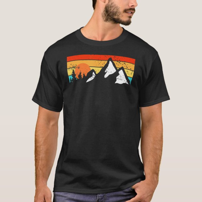 Mountaineering Nature Mountains Wilderness Explore T-Shirt (Front)
