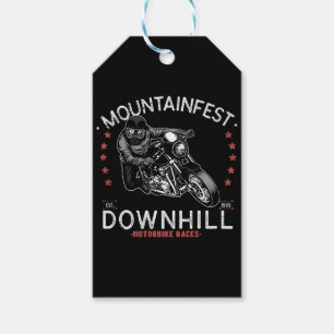Mountainfest Downhill Motorbike Race Graphic Motor Gift Tags