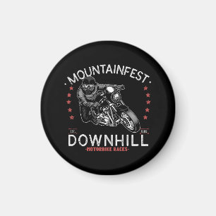 Mountainfest Downhill Motorbike Race Graphic Motor Magnet