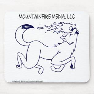 MountainFire Media Logo Design on a Mouse Pad