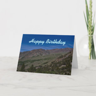 Mountainous Birthday Card