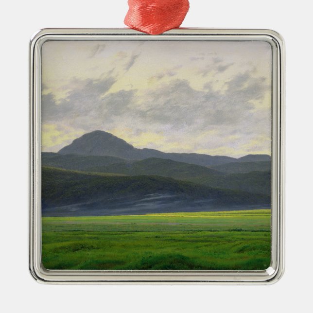 Mountainous landscape metal tree decoration (Front)