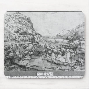 Mountainous landscape mouse pad