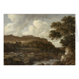 Mountainous Wooded Landscape with a Torrent