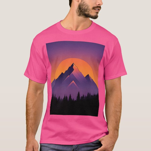 Mountains 2 Active T-Shirt (Front)
