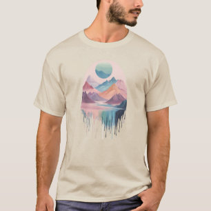 Mountains 9 waterfall, gift, landscape, sun T-Shirt