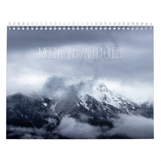 Mountains and clouds landscape photo calendar (Cover)