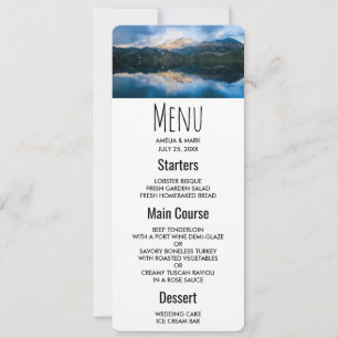 Mountains and Lake Scenic Nature Photo Invitation