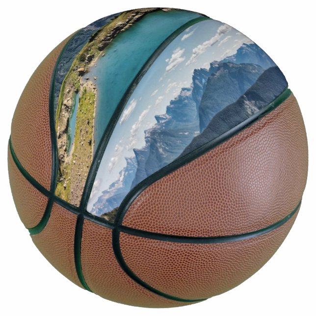 Mountains and Lakes Basketball (Angled)