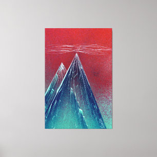 Mountains and Mist High Altitude Canvas Print