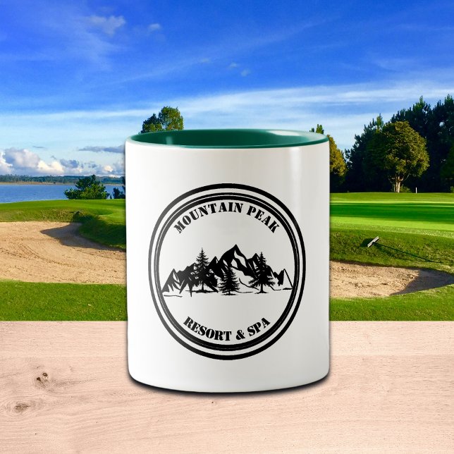Mountains and Pines Corporate Two-Tone Coffee Mug (Creator Uploaded)