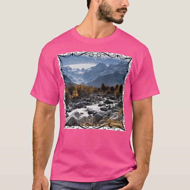Mountains And Rivers Active T-Shirt (Front)