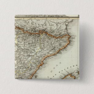 Mountains and Rivers of Canary Islands 15 Cm Square Badge