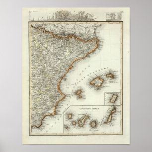 Mountains and Rivers of Canary Islands Poster