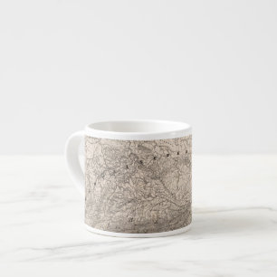 Mountains and Rivers of Europe Espresso Cup