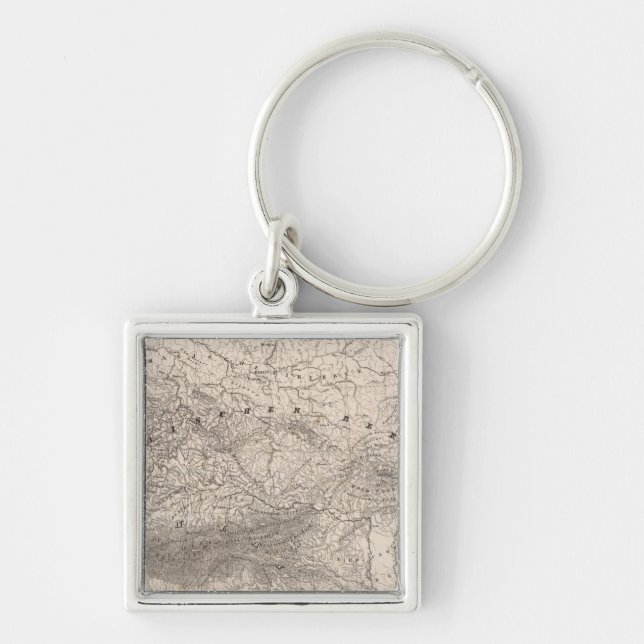 Mountains and Rivers of Europe Key Ring (Front)