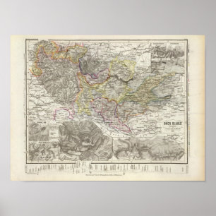 Mountains and Rivers of Harz Germany Poster
