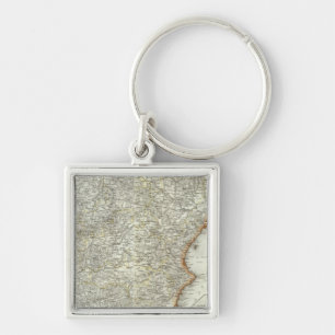 Mountains and Rivers of Madrid, Spain Key Ring