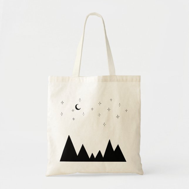 Mountains and Stars Tote Bag (Front)