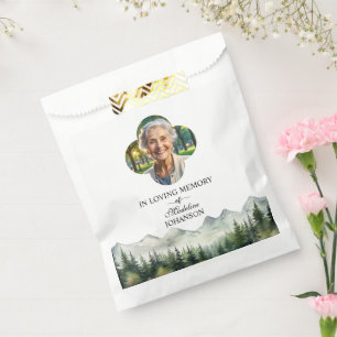Mountains and Trees Celebration Of Life Keepsake Favour Bags