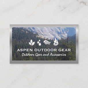 Mountains and Trees Nature Business Card