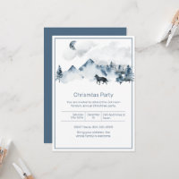 Mountains and Wolf Christmas Party